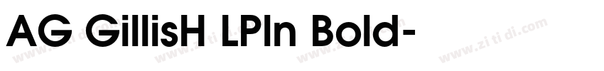 AG GillisH LPln Bold字体转换
